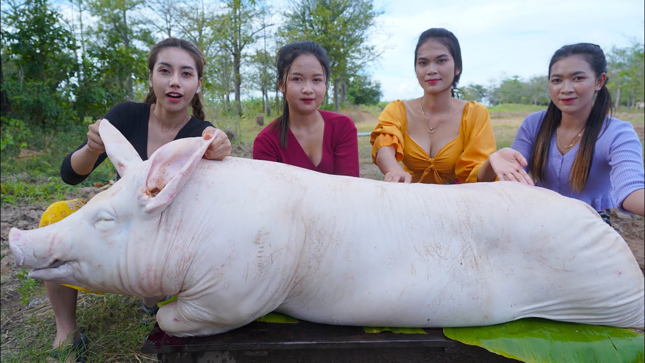 Wow cook pork recipe in my big family – Amazing video