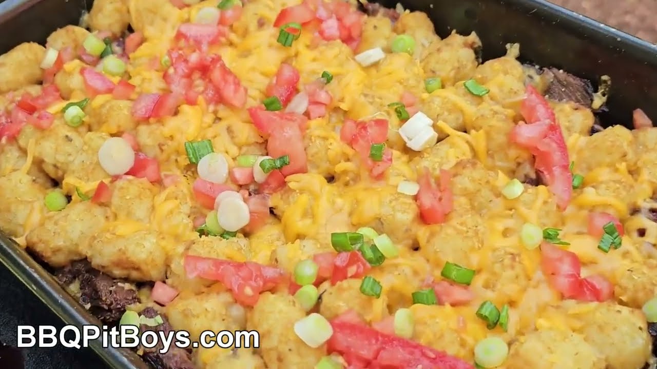 BBQ Beef and Cheese grilled Tater Tots The perfect side or main meal?