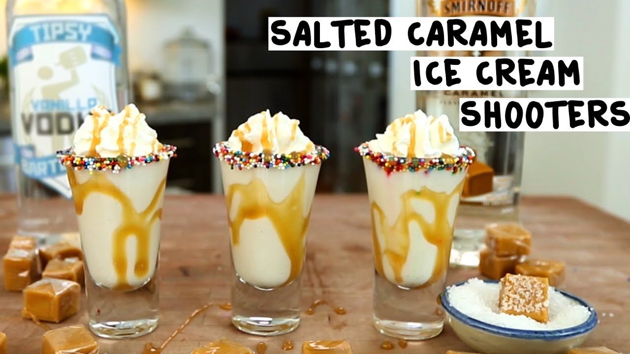 Salted Caramel Ice Cream Shooters