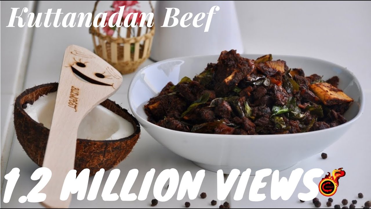 Kerala Beef Roast/Kuttanadan Beef Varattiyathu/Beef Fry   -Recipe no 128