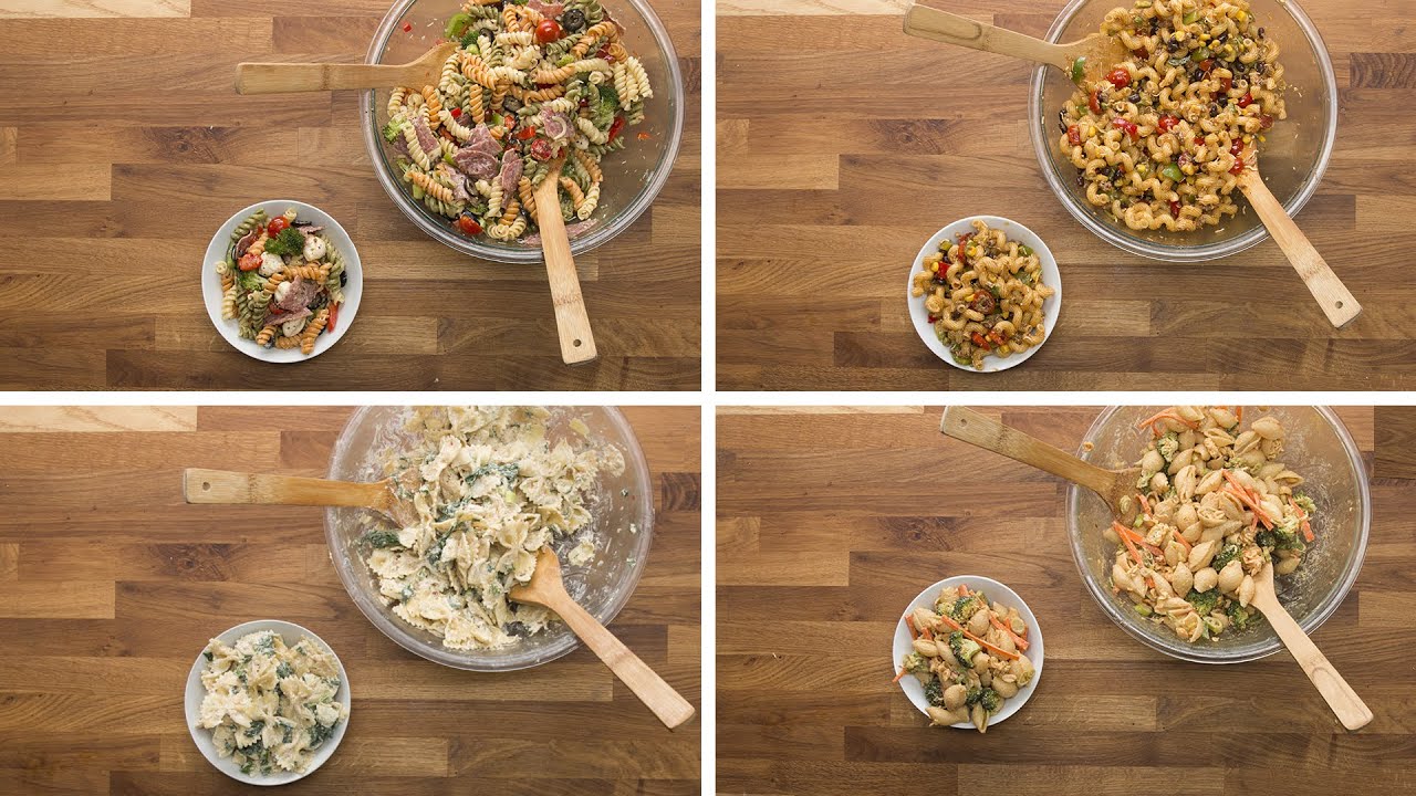 Pasta Salad 4 Ways