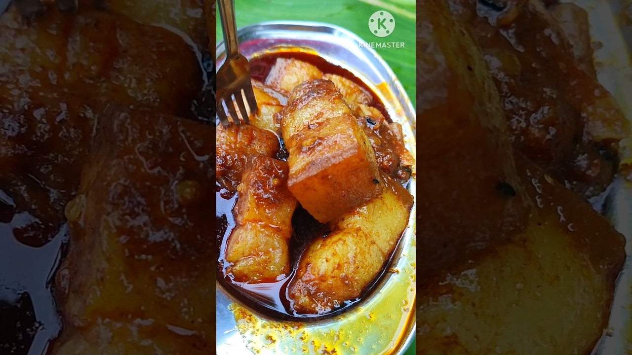 Pork eating Delicious recipe