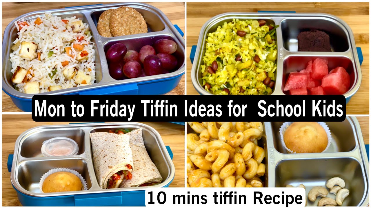 5 Easy and healthy tiffin recipes for school kids/Lunchboxes for School kids