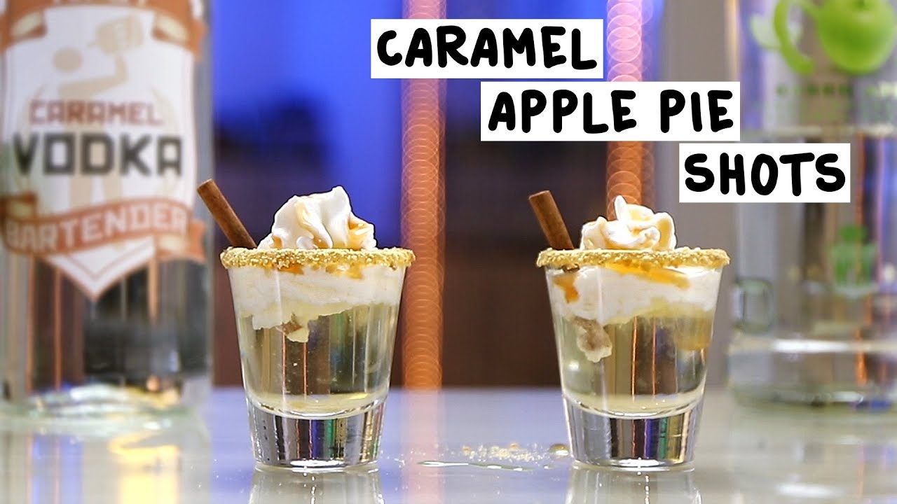 Caramel Apple Pie Shots