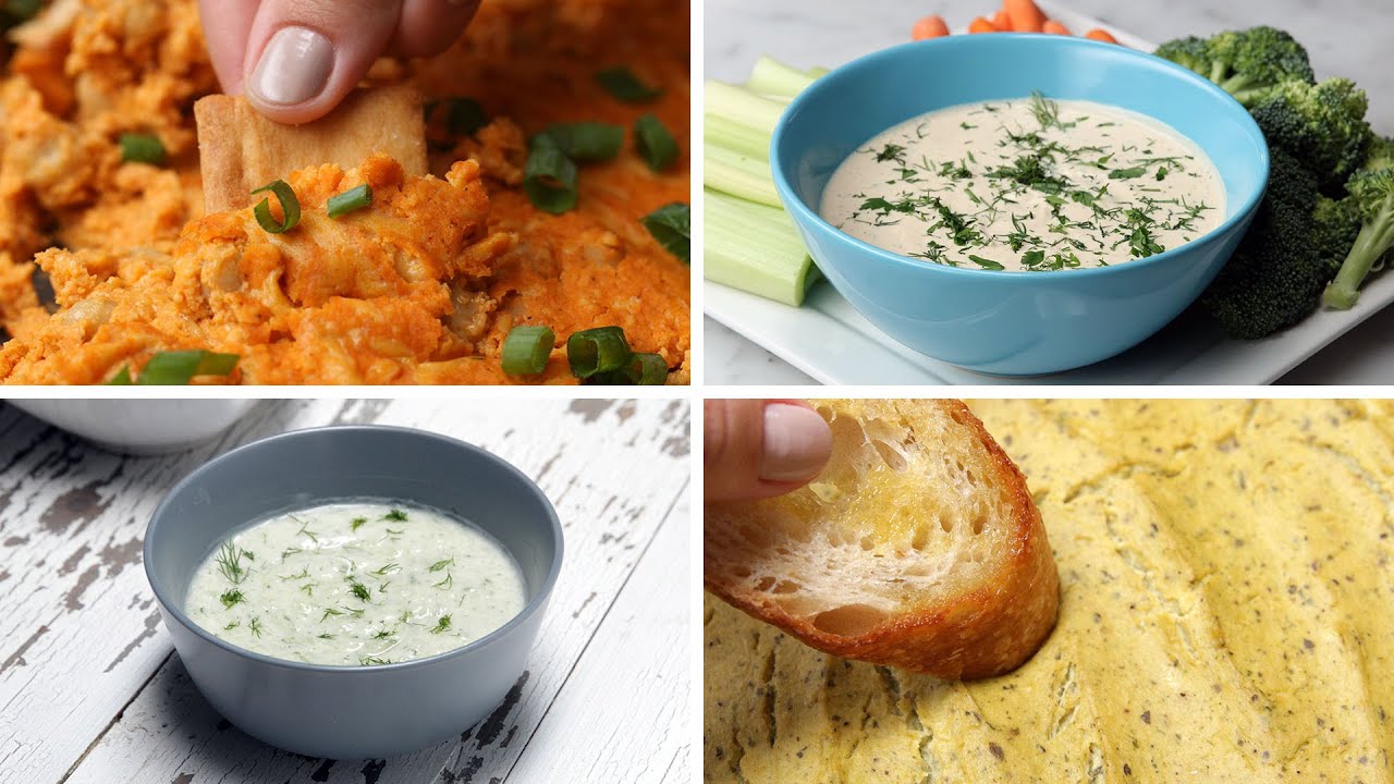 Vegan Dips 4 Ways