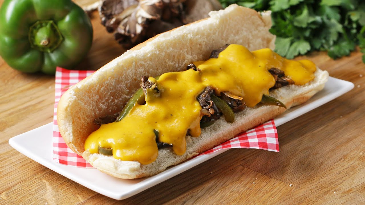 Vegan Mushroom “Cheesesteak” Sandwich