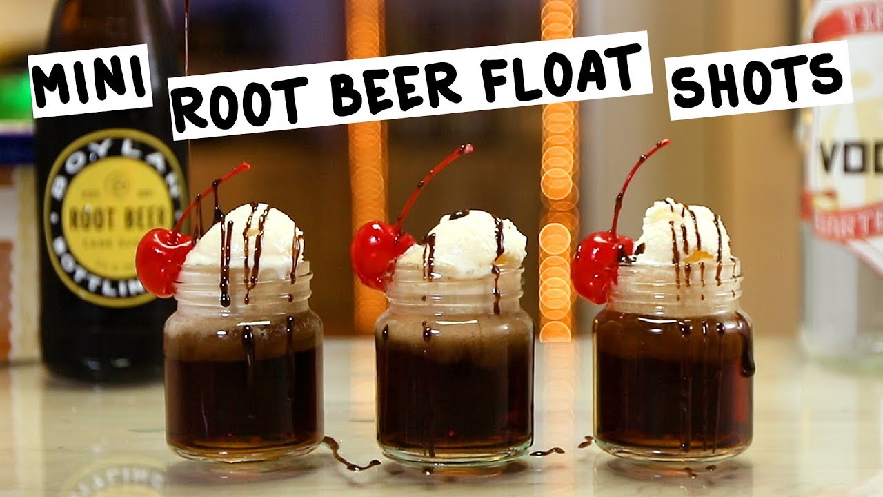 Mini Root Beer Float Shots
