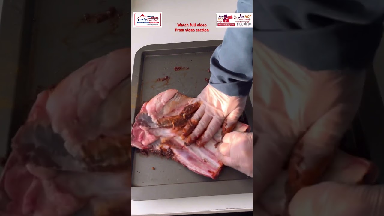 Rai sasura lai khushi banaune recipe #nepalifood #funny #porkbelly #porkribs