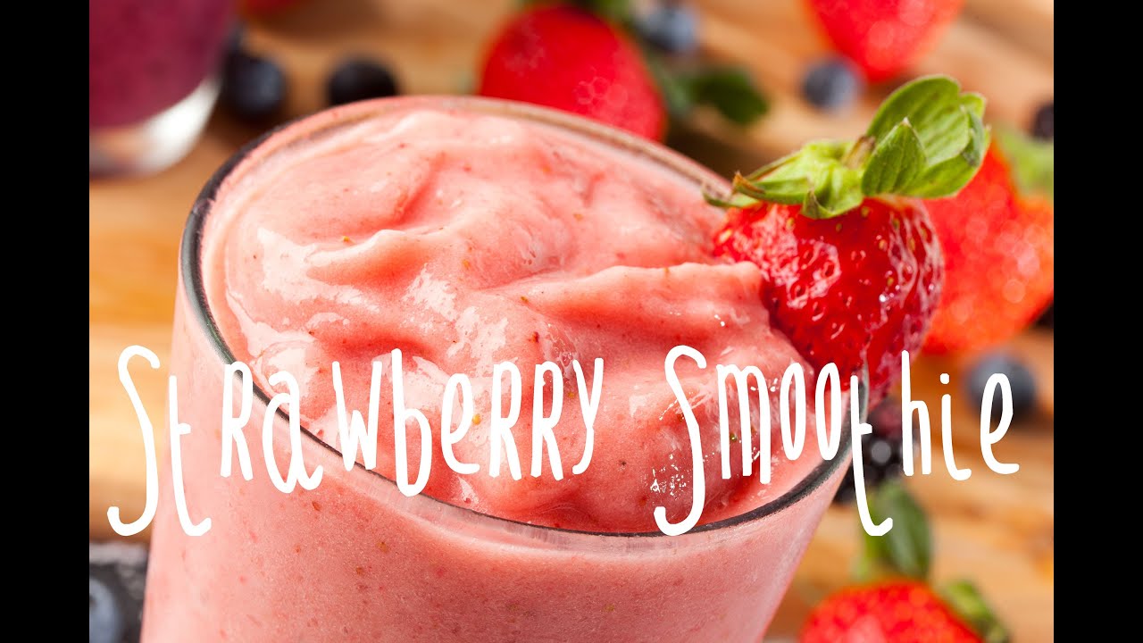 How to make a strawberry banana smoothie
