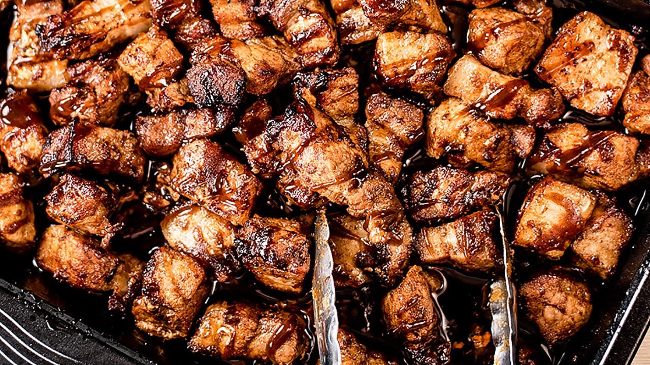 Keto Sticky Pork Belly Bites Recipe – Low Carb Sweet & Juicy – Easy to Make (Just 1g Net Carb)