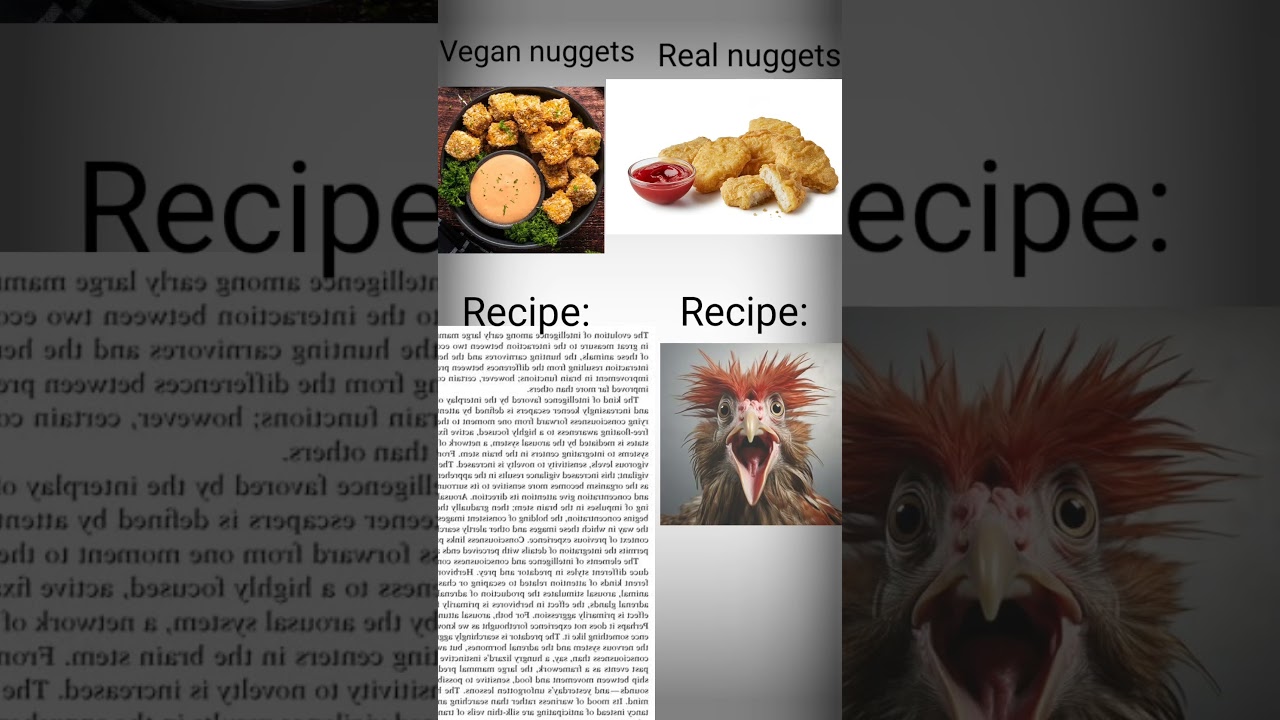 Real chicken vs vegan chicken recipes
