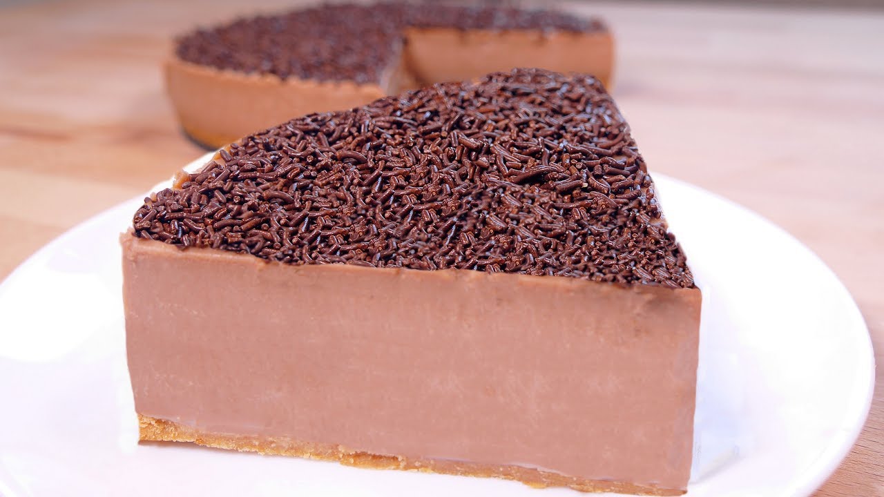 tasty No bake chocolate cake – easy food dessert to make at home