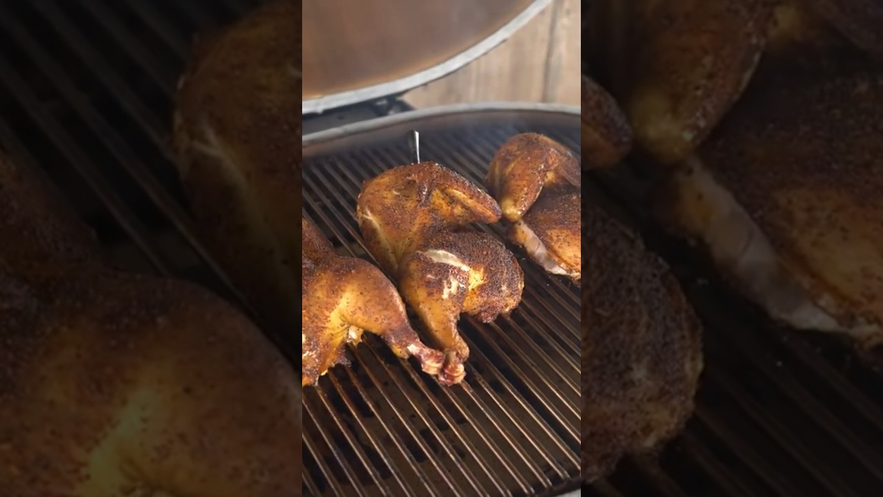 BBQ Chicken Halves Cooked Right #chickenrecipes #bbq #chicken