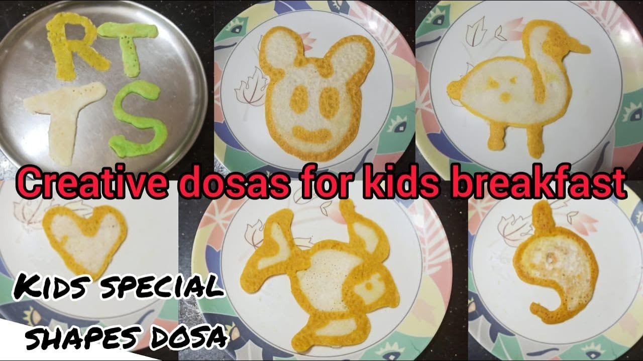 Shapes dosa|Creative design Dosa|Kids breakfast recipes|Design Dosa|Kids special dosa|Bommala Dosalu