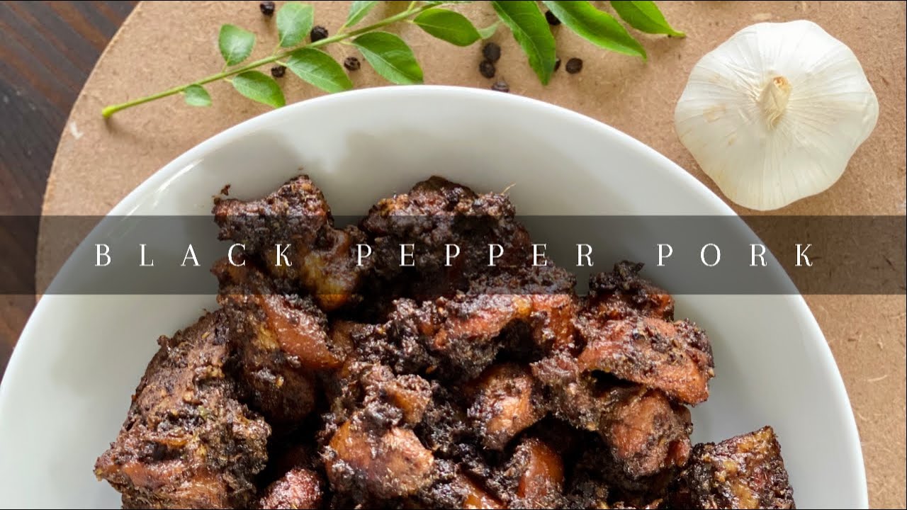 Black Pepper Pork I Pepper Pork Recipe I Sri Lankan Style