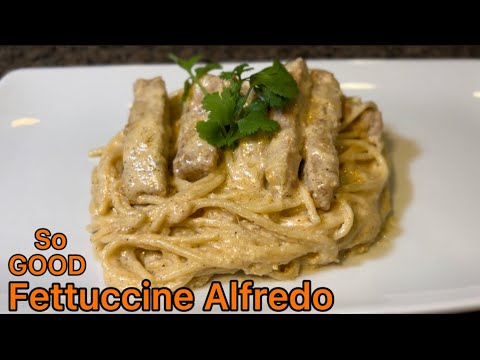 How To Make Pork Chop Fettuccine Alfredo Recipe || Quick and Easy Pasta #fettuccinepasta