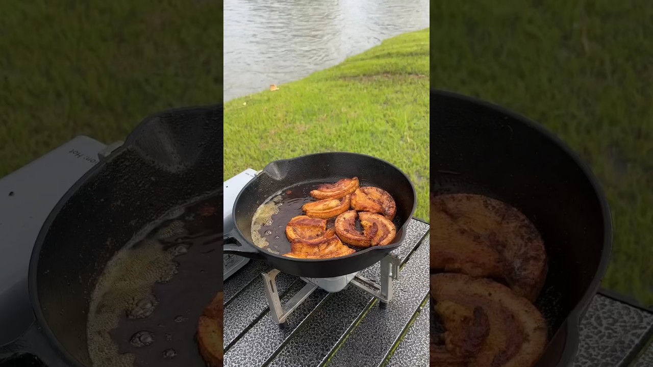 Cooking juice pork by the riverside #cooking #asmr #asmrcooking #outdoor #outdoorchef #shorts