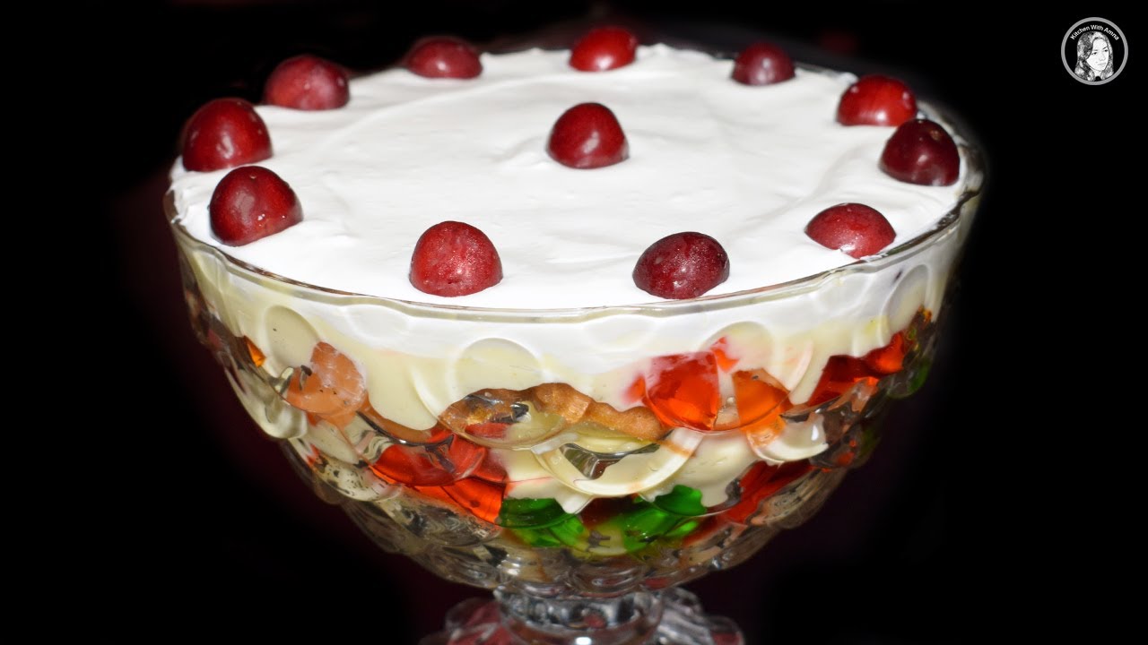 Fruit Trifle Recipe – How to make Custard Trifle – Easy Dessert Recipe