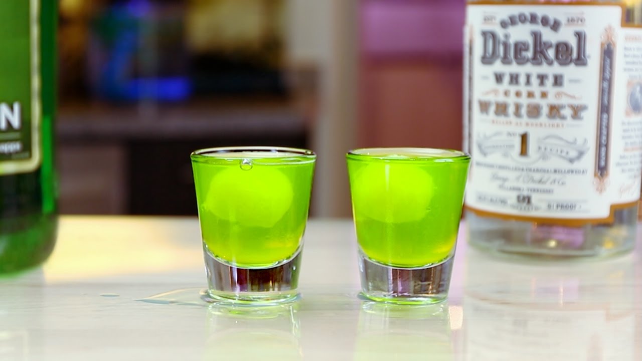 Melon Whiskey Sour Shots