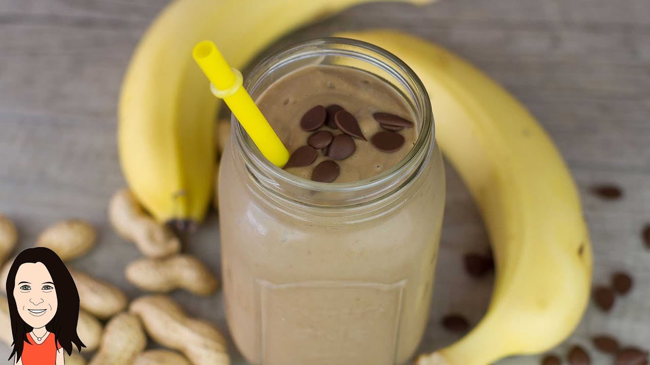 Chocolate Peanut Butter Smoothie – Dairy Free Thick Shake Recipe!