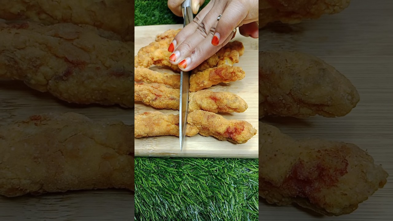 chicken finger #shorts #satisfyingvideos #chickenrecipes  #chicken #food #cooking #chickenfry