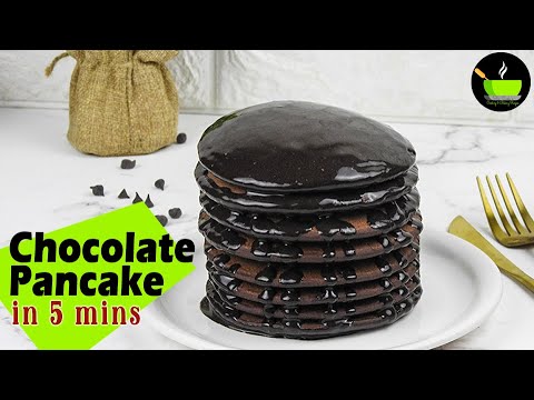 Chocolate Pancakes Recipe | How to make Chocolate Pancake | Breakfast Recipes | Kids Recipes