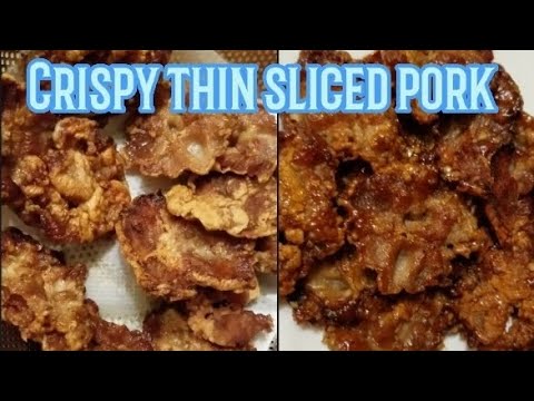 thin sliced pork recipes crispy and yummy  [must try this simple recipe ]