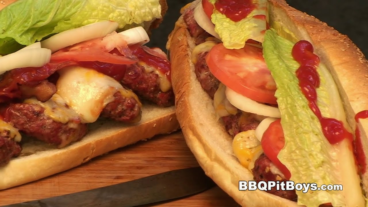 How to grill Bacon Cheeseburger Sub | Recipe