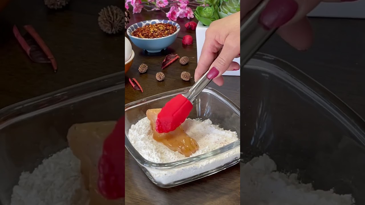 Crispy Fried Chicken Tenders #shorts #asmr #chickentenders