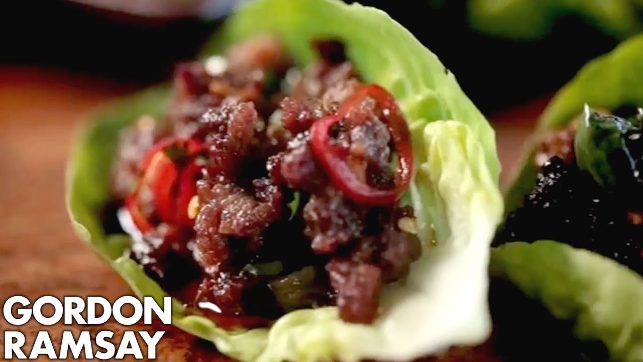Chilli Beef Lettuce Wraps – Gordon Ramsay