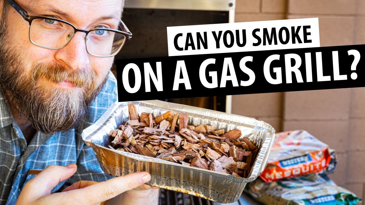 Using wood chips on a gas grill