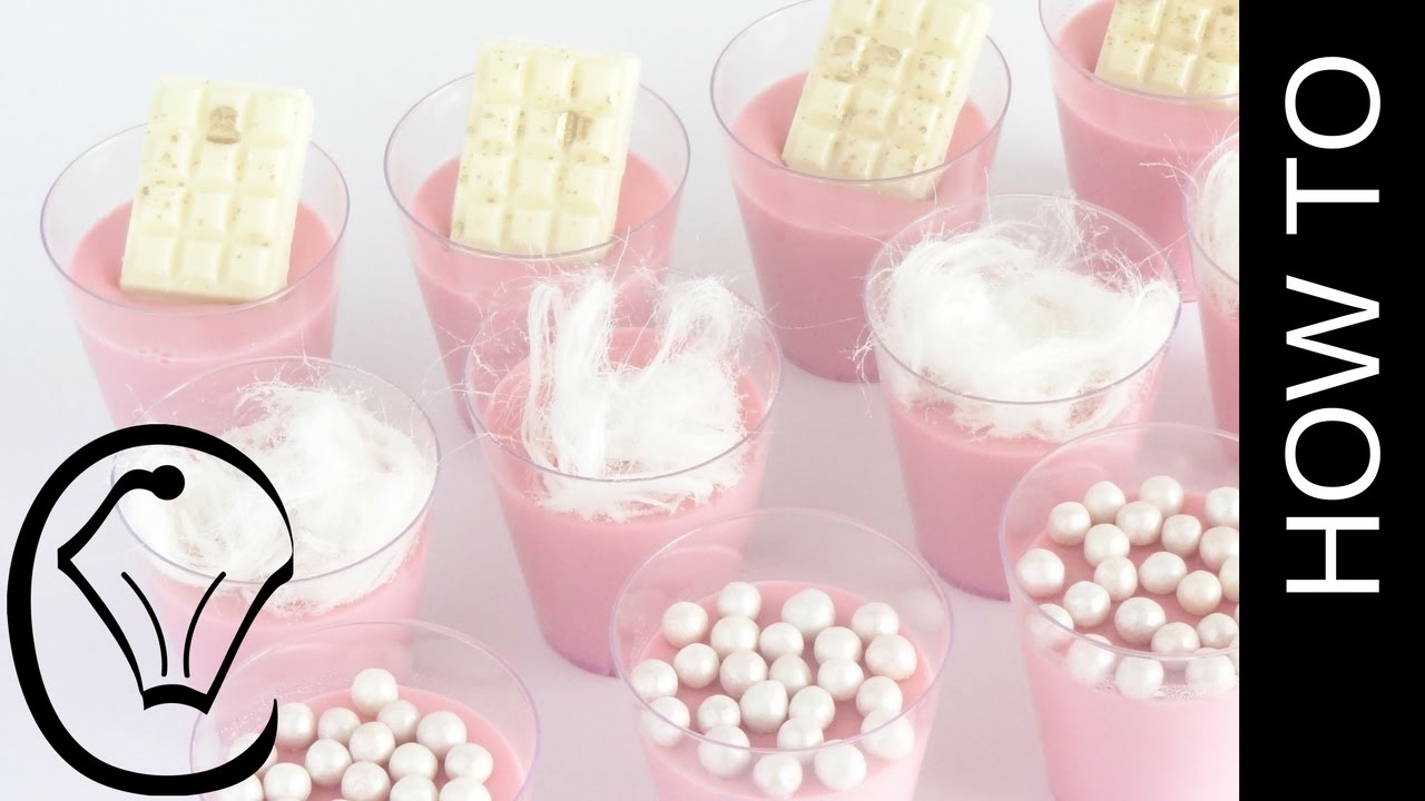 Cotton Candy Panna Cotta Shot Glass Mini Dessert by Cupcake Savvy’s Kitchen