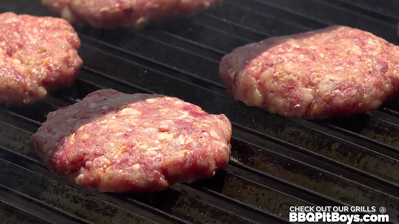 How to grill Chicken Beef Steak Cheese Burgers | Recipe