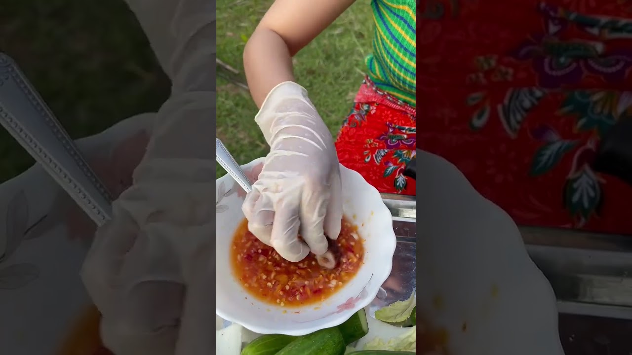 Country style smoked pork intestine cooking #27