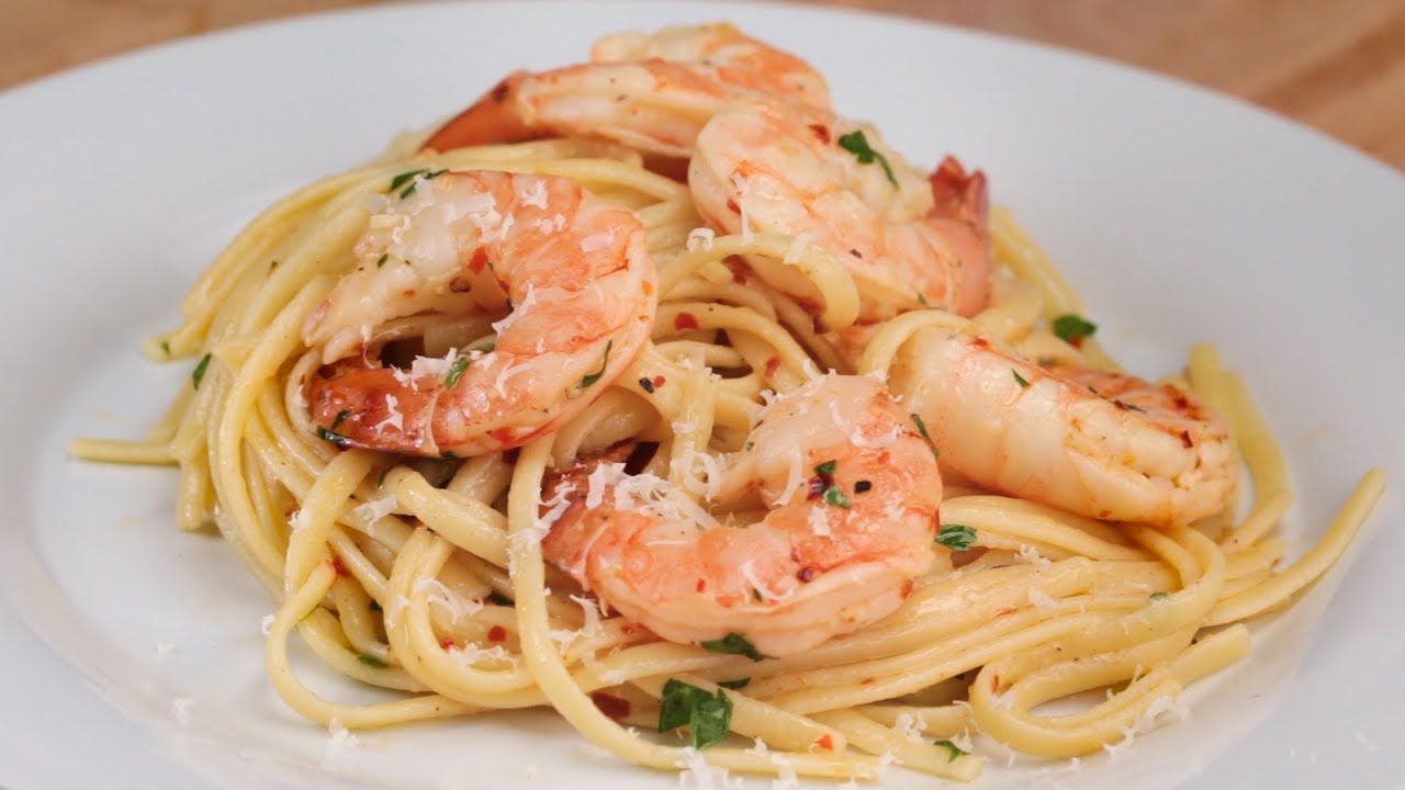 Baked Shrimp Linguine Scampi