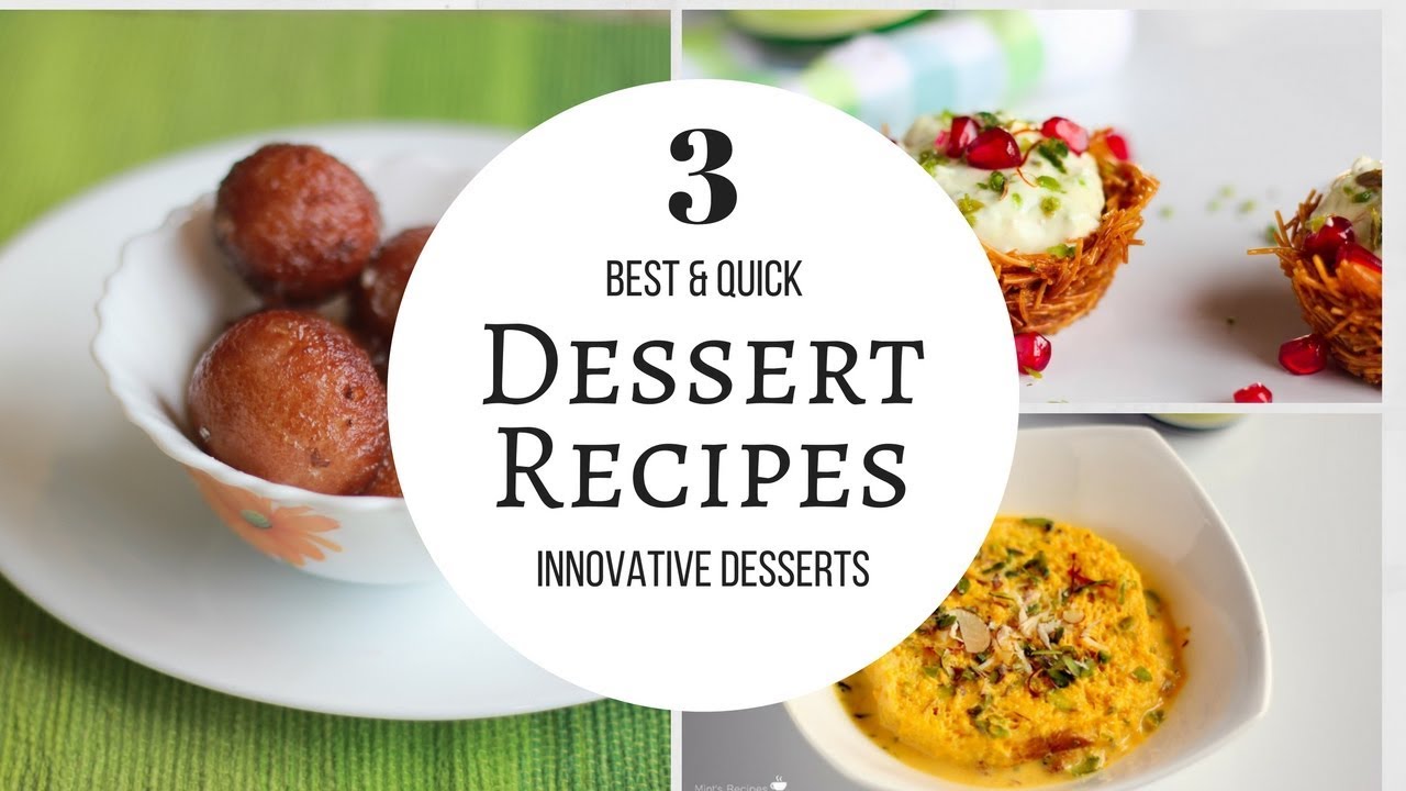 3 Best Indian Dessert Recipes – Indian Sweets – Diwali Recipes – #Compilation-4