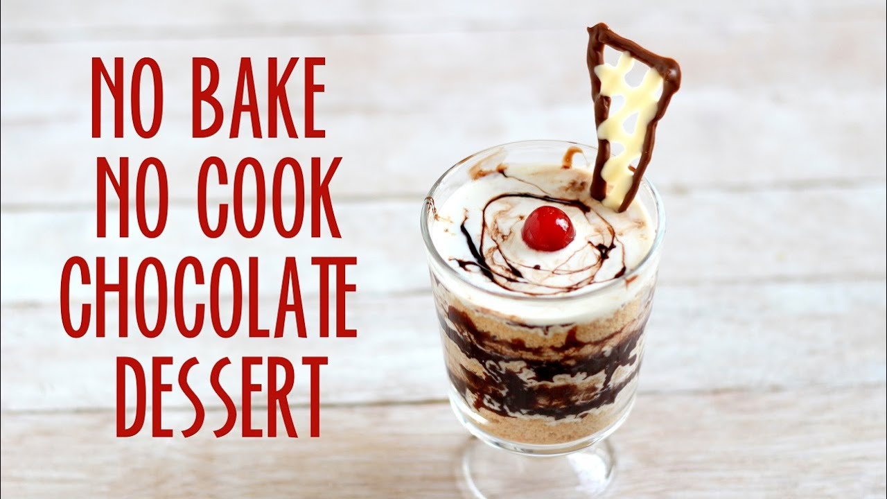 CHOCOLATE DESSERT RECIPE – No Bake No Cook Competition Recipe