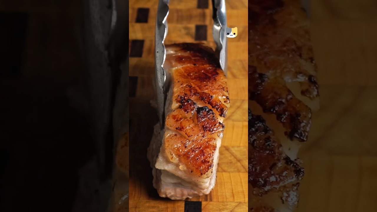 Microwave Grilled Pork belly