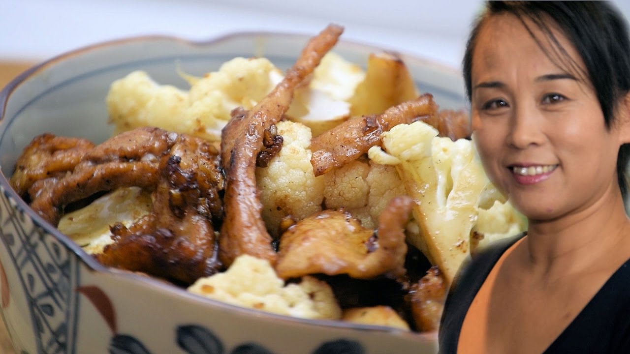 Pork & Cauliflower Stir Fry Recipe (Chinese Style Cooking)