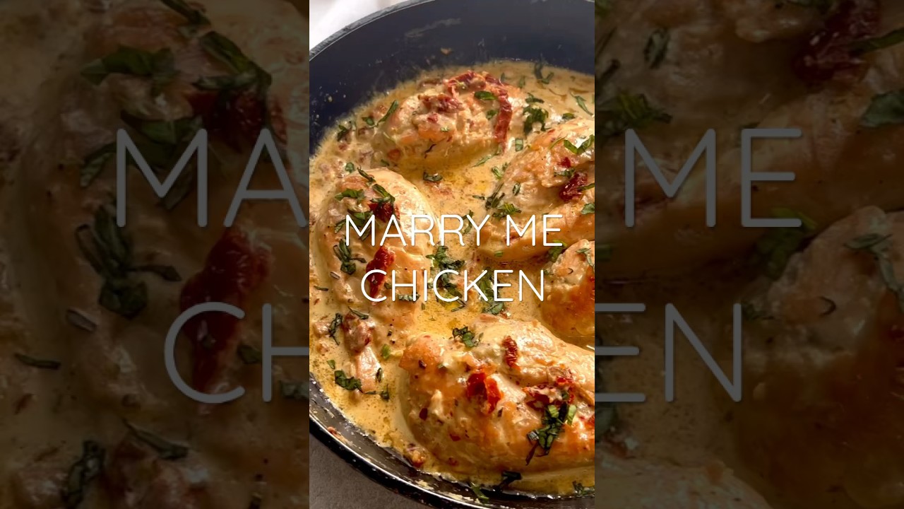 Make this easy Marry Me Chicken for dinner! #chicken #dinner #marryme #parmesanchicken