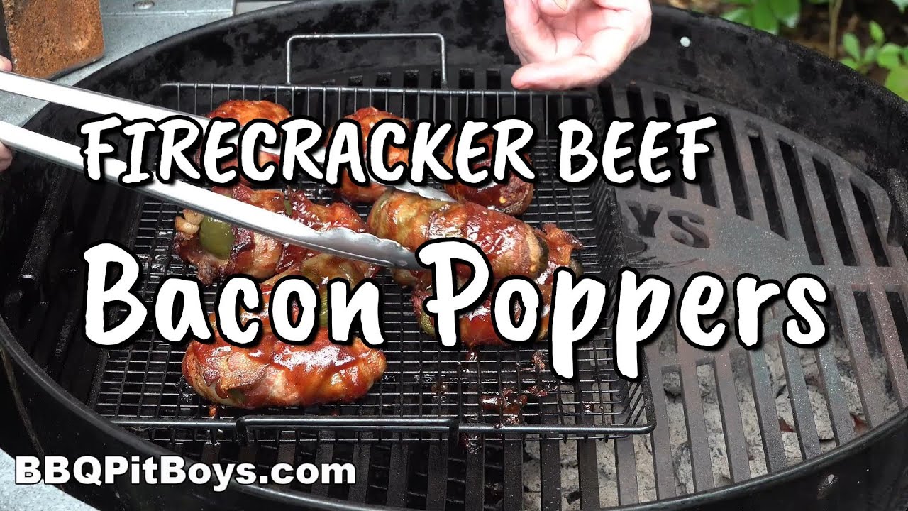 Firecracker Bacon Beef Jalapeno Poppers