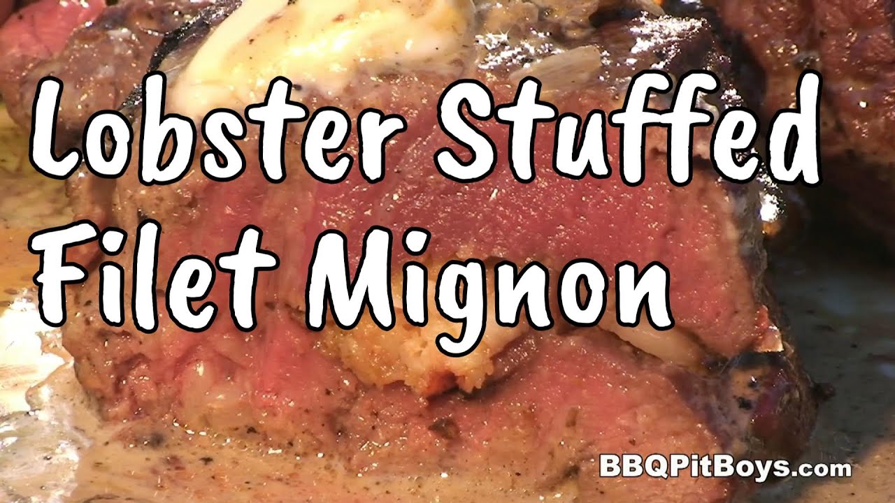 Lobster Stuffed Filet Mignon Steak with Whiskey Peppercorn Sauce