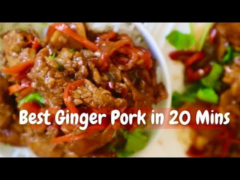 BEST Ginger Pork in 20 Min| Quick & Easy Ginger Pork Recipe