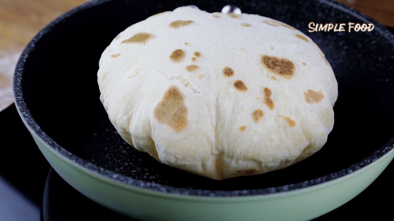 Only 3 Ingredients – Pita Bread at home – Flatbread Recipe (No Oven No Yeast ) – Pita Bread Recipe