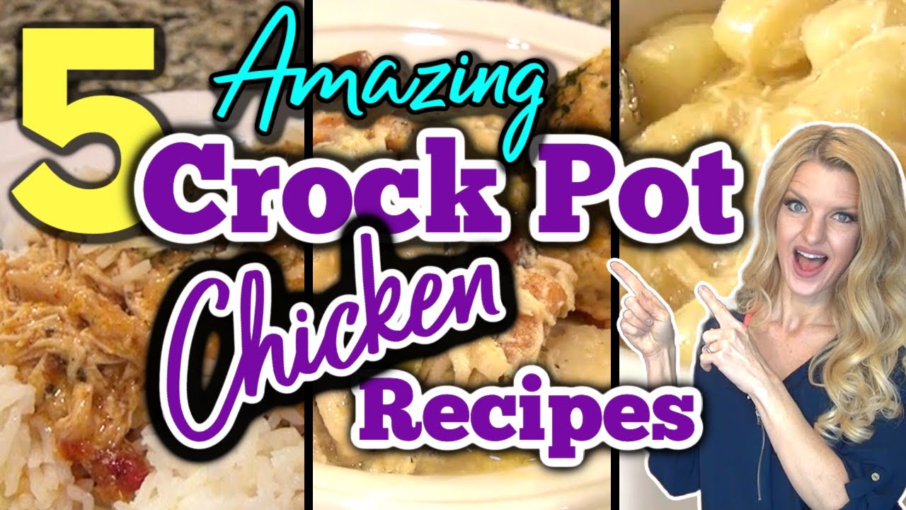 5 Best CROCKPOT CHICKEN RECIPES you Don’t Want To Miss! | COZY SLOW COOKER RECIPES