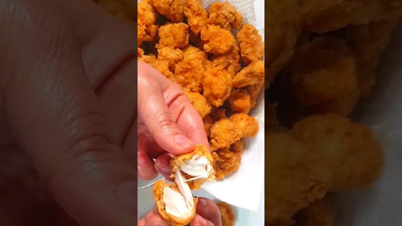 KFC Chicken Popcorn Recipe #shorts #short #shortvideo #recipe #chicken