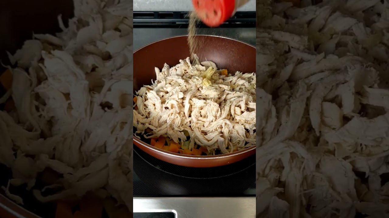 Easy, Healthy Shredded Chicken Recipe #shorts