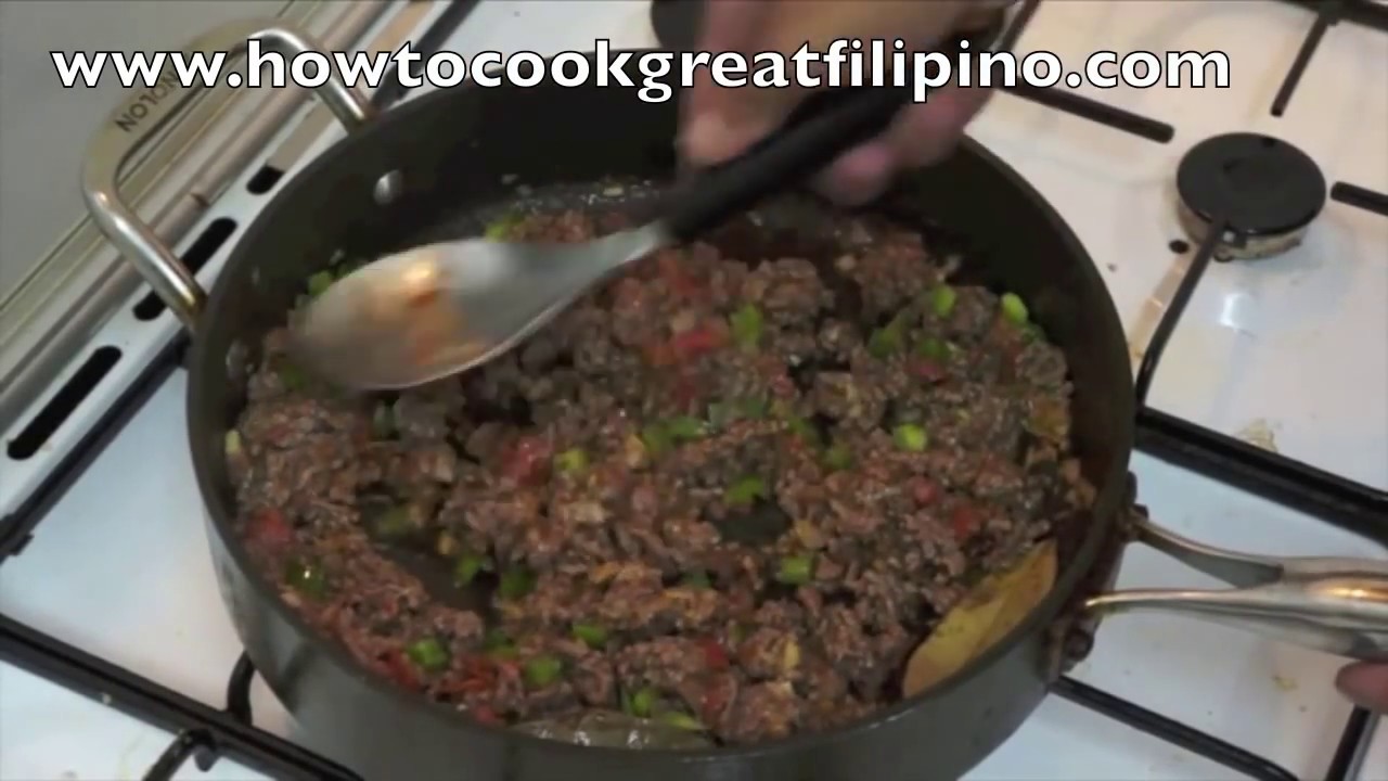 Giniling na Baka Filipino Recipe Pinoy Minced Beef