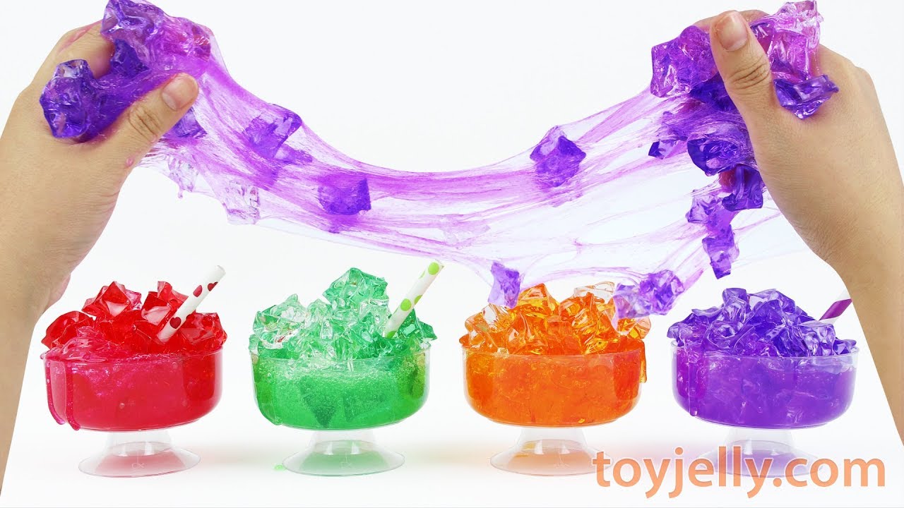 Learn Colors with Colorful Satisfying Slime Ice Dessert Baby Doll Toys Nursery Rhymes for Kids