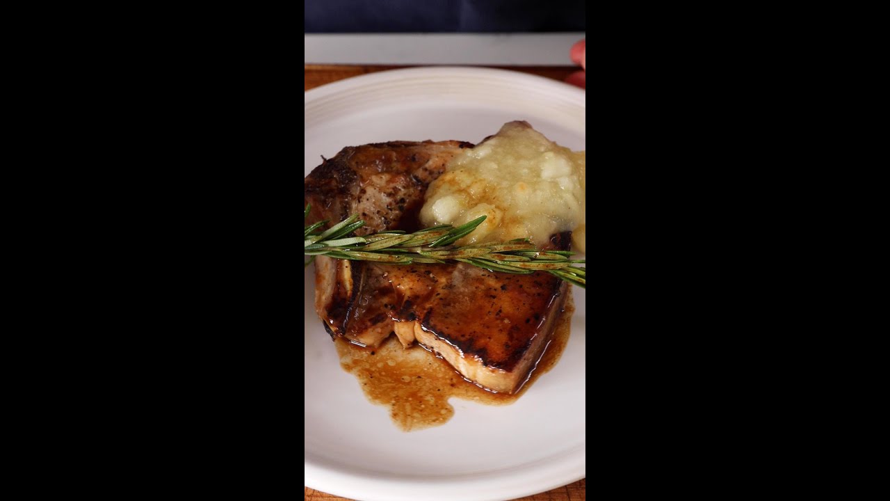 Pork Chop & Apple Sauce
